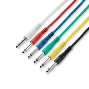 Adam Hall K3IPP0120SET - комплект инструментальных кабелей, TRS (jack) 6,3 mm mono - TRS (jack) 6,3