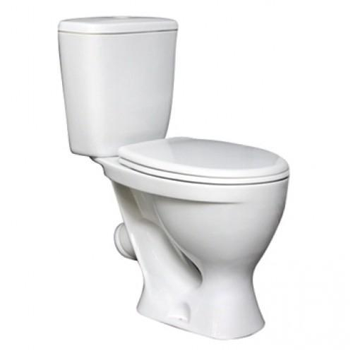 Унитаз-компакт Эталон Люкс (Белый)/12шт сидение АВН дюропласт, крепление металлическое