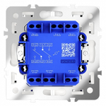 Выключатель проходной двухклавишный без рамки Voltum S70 VLS020302