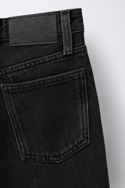 ZARA ДЖИНСЫ WIDE LEG, ЧЕРНЫЙ