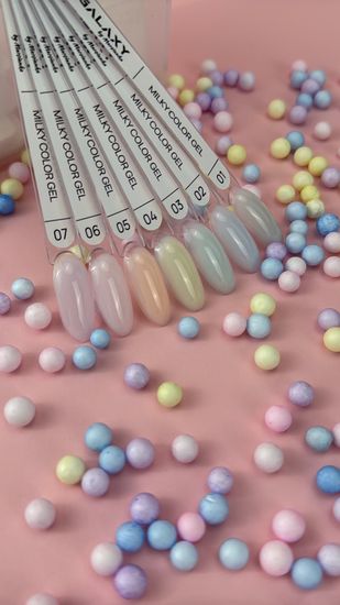 Моделирующий гель Galaxy Milky color gel №01, 20г