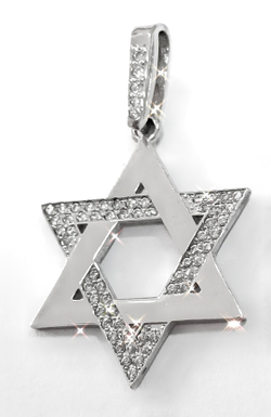 Ювелирная подвеска из серебра 925 пробы с фианитами