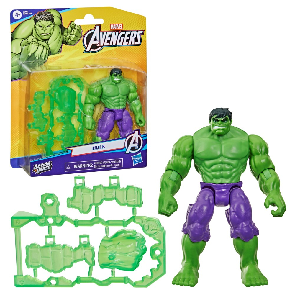 Hasbro MARVEL Avengers - Фигурка Халк 11,5 см ActionVerse G3100