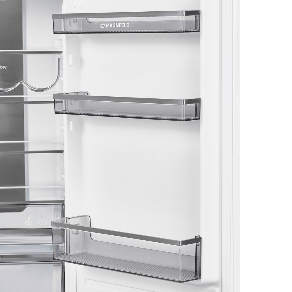 Встраиваемый холодильник NO FROST с инвертором MAUNFELD MBF17754NFWHGR LUX Inverter