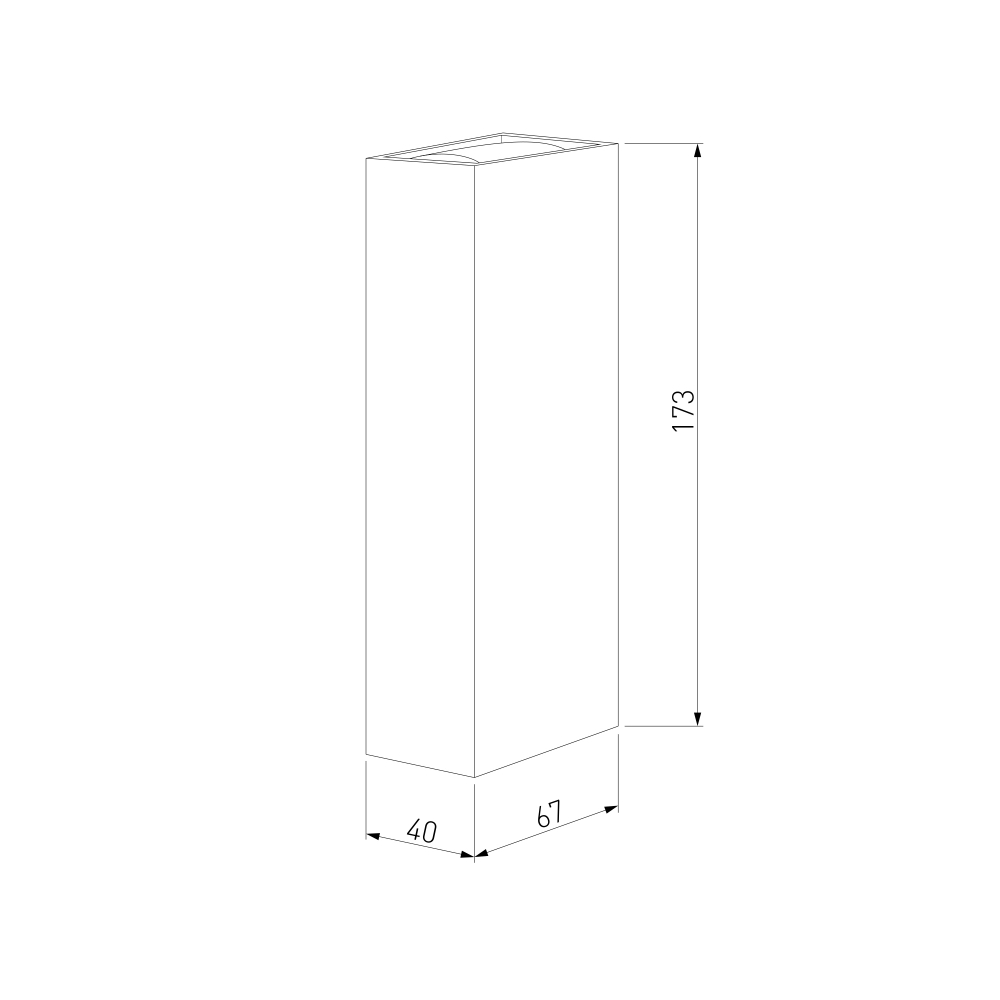 Уличный настенный светодиодный светильник Blaze LED IP65 35136/W черный