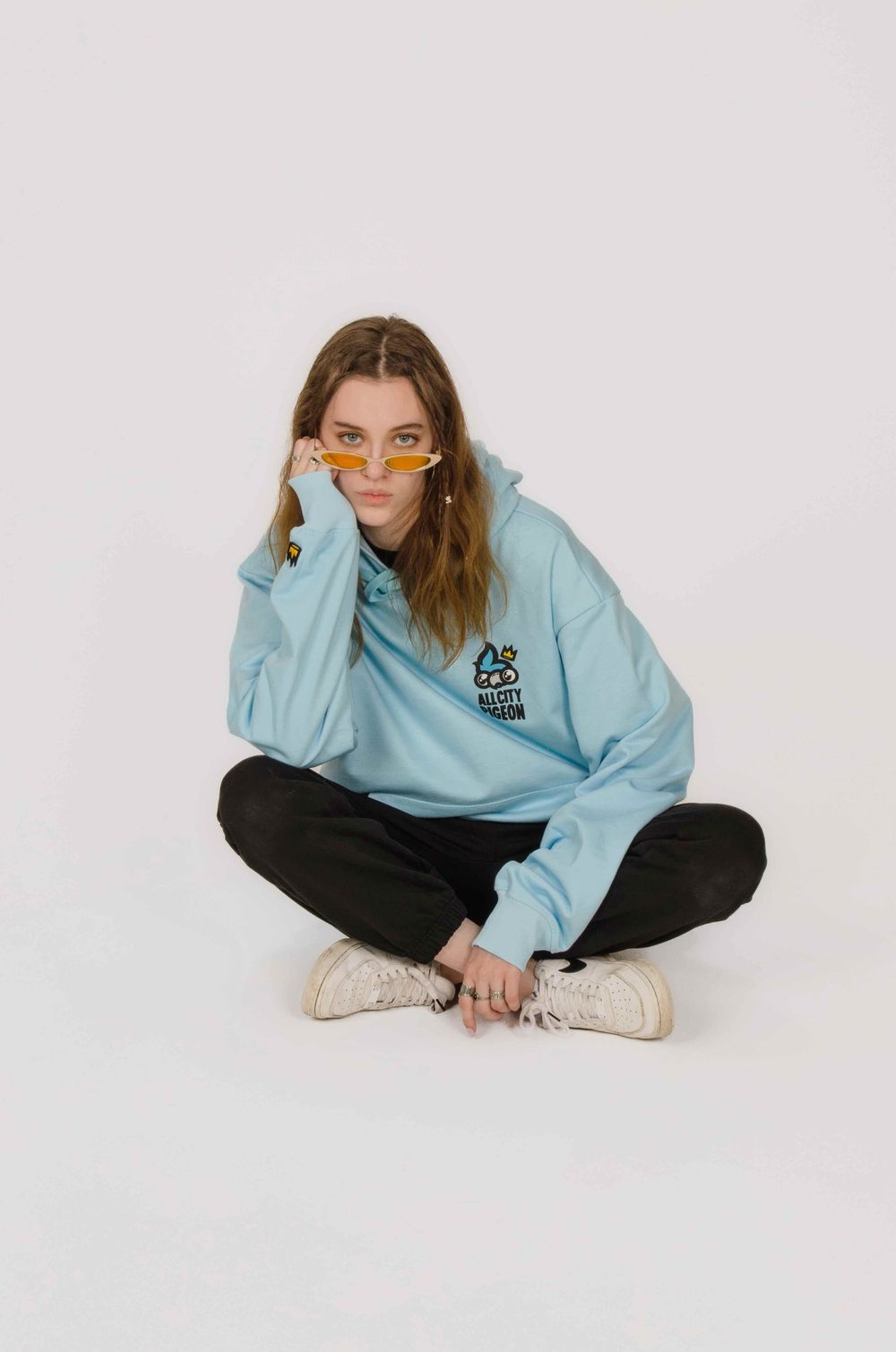 Худи ACP Support Your Local Hood Голубой