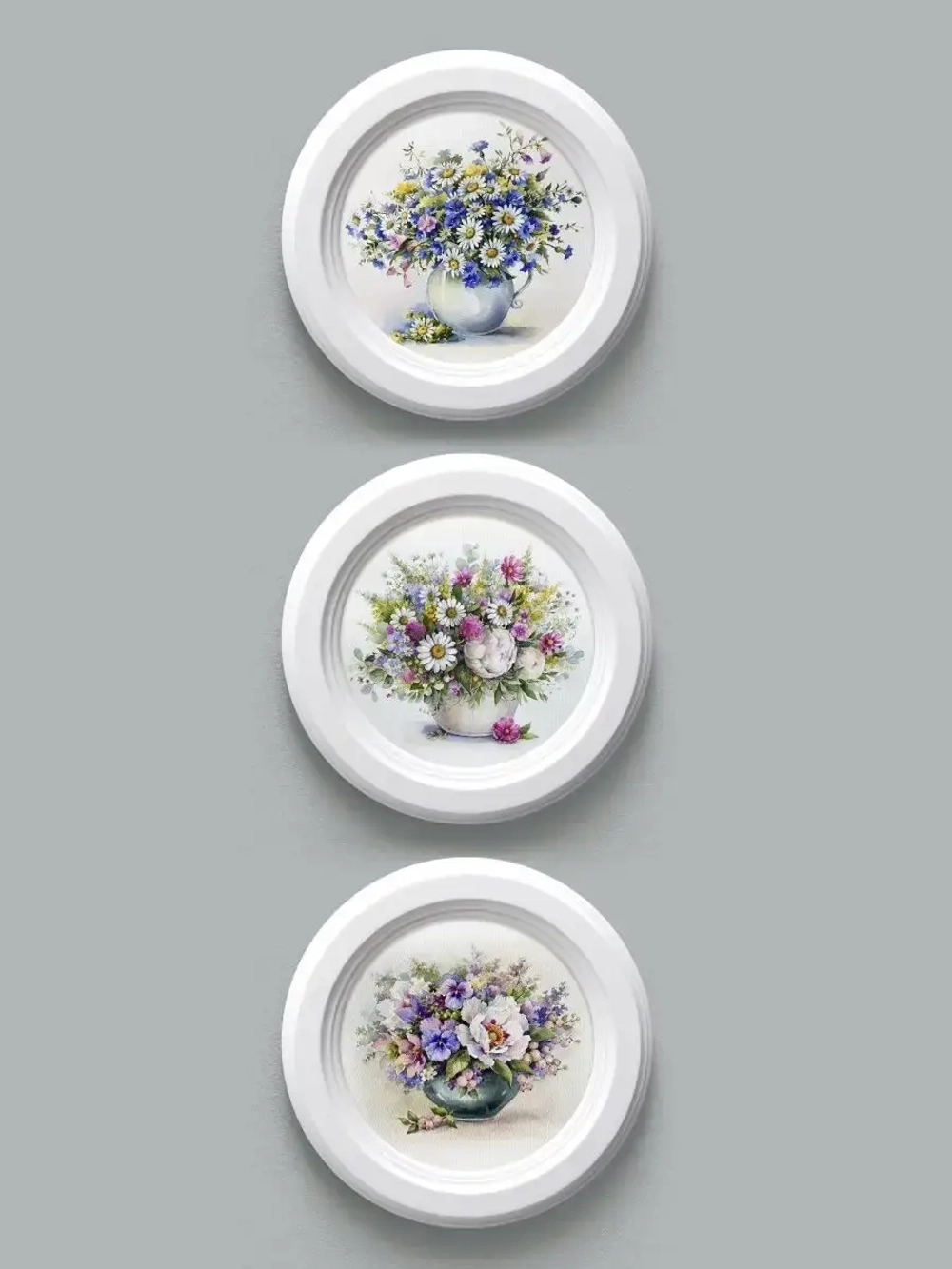 Картины на стену интерьерные на холсте 3 шт. 17.5 см