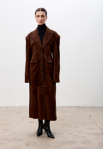 Тренч из натуральной замши