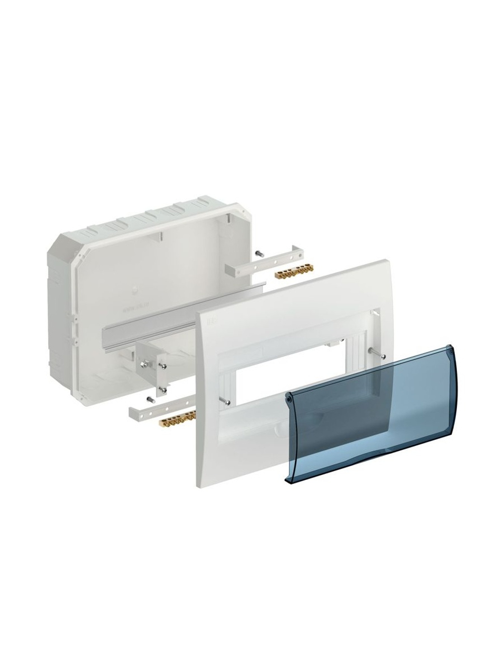 Корпус встраиваемый ЩРВ-П-12 Krepta 3 IP41 пластик. бел. IEK MKP12-V-12-40-10