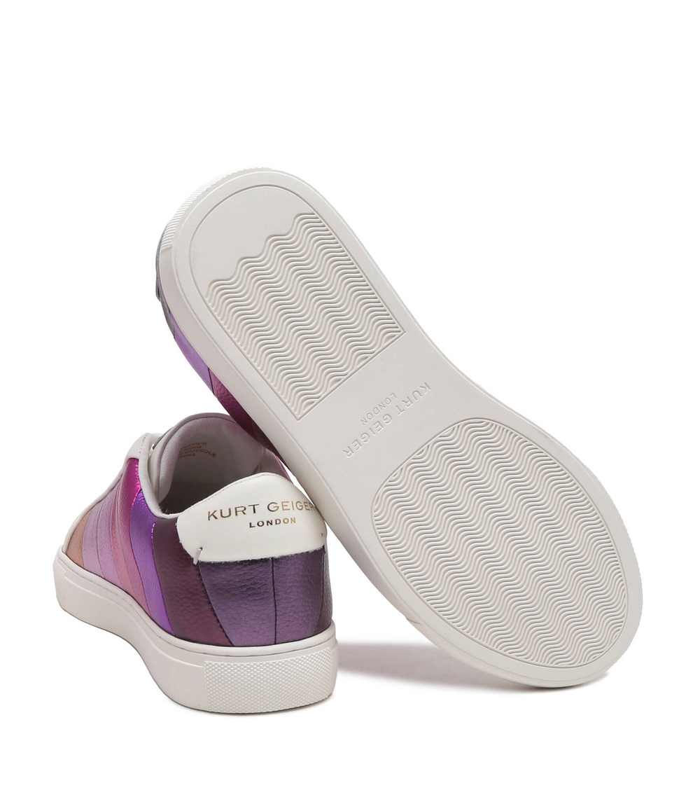 Кожаные кроссовки 225-lane stripe Kurt Geiger - розовый(2626057109)