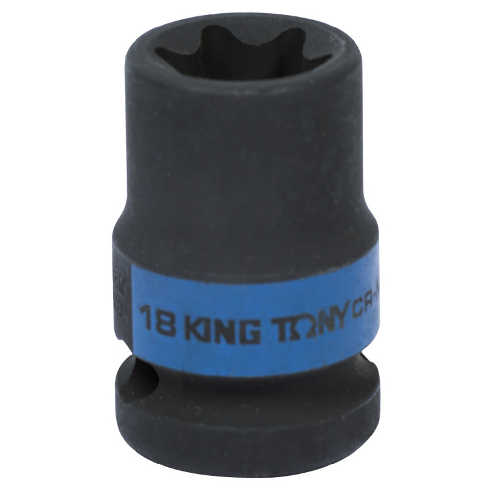 Головка торцевая ударная TORX Е-стандарт 1/2&quot;, E18 KING TONY 457518M