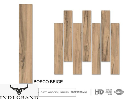 Керамогранит Carving 20x120cm GVT Matt Finish Bosco Baige