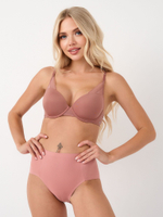 Бесшовные высокие трусики (Размер: L) (Цвет: коричневый)