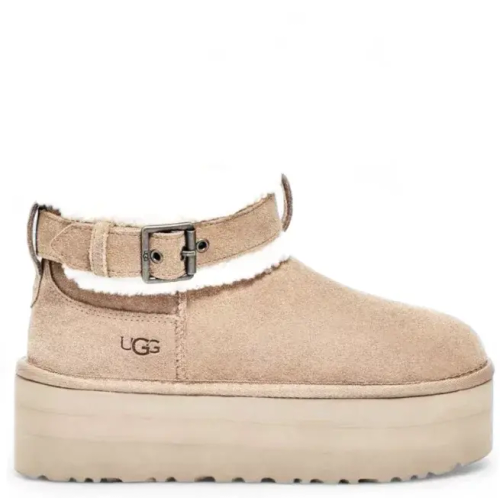 Ugg Ultra Mini Belted Roller Platform - Sand