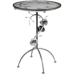 Декоративный столик Орхидея Фиори Айс Античное серебро