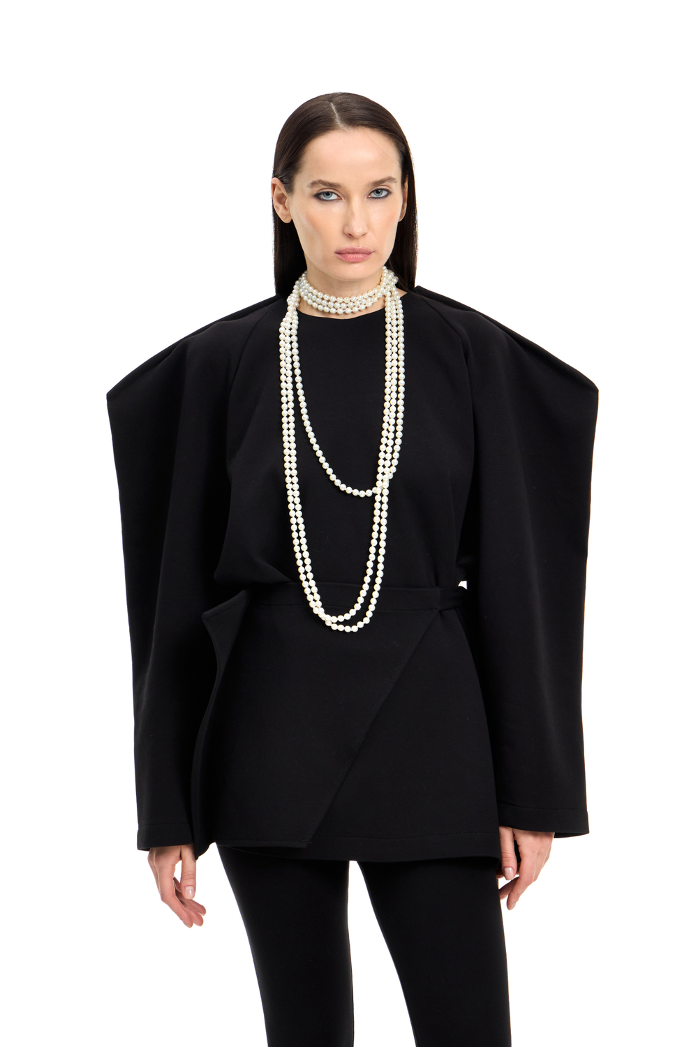 Свитшот с баской BAD GIRL Black