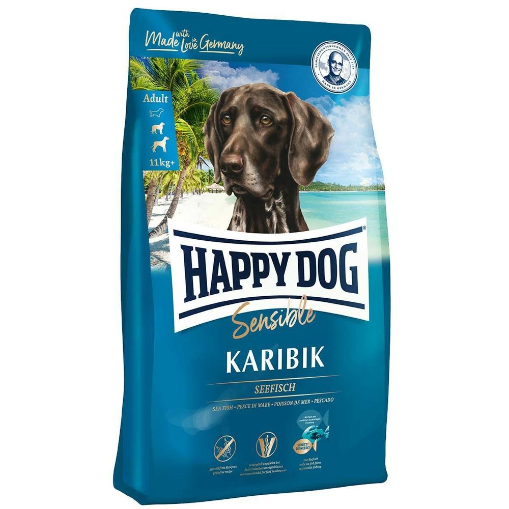 Сухой корм Happy Dog Supreme Sensible Karibik для собак с морской рыбой и картофелем 2,8 кг
