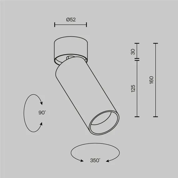 Потолочный светильник Фокус / FOCUS LED 12 Вт 2700 К 9° Technical c055cl-l12w2.7k-ss-w