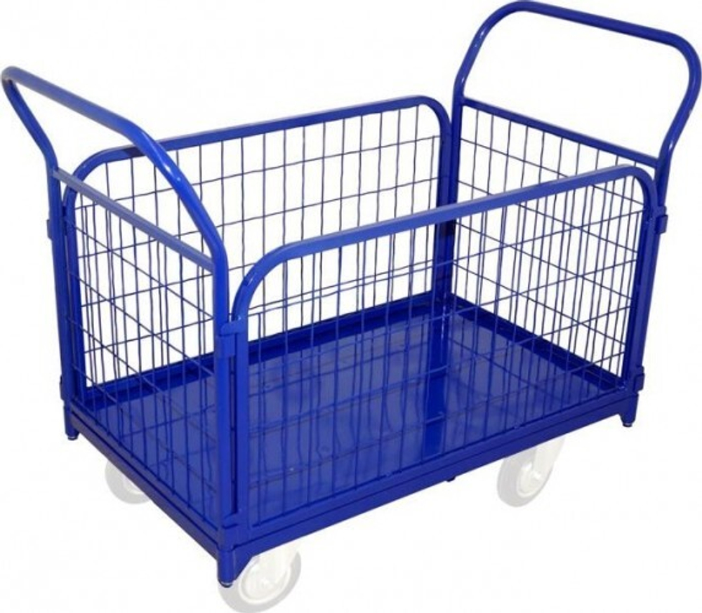 Тележка платформенная Rusklad ТС-7 800 х 1400 мм, съемные сетчатые борта (без колес) ТС 7 б/к