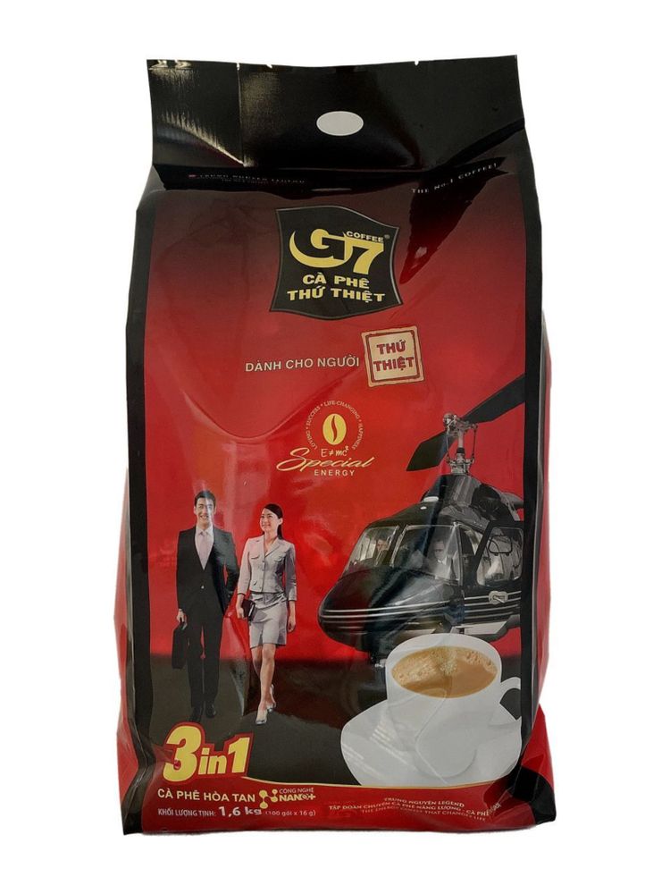 Растворимый кофе Trung Nguyen G7 3 в 1 100 пакетиков