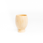 Деревянный стакан из древесины кедра для чая, кваса и других напитков. C22