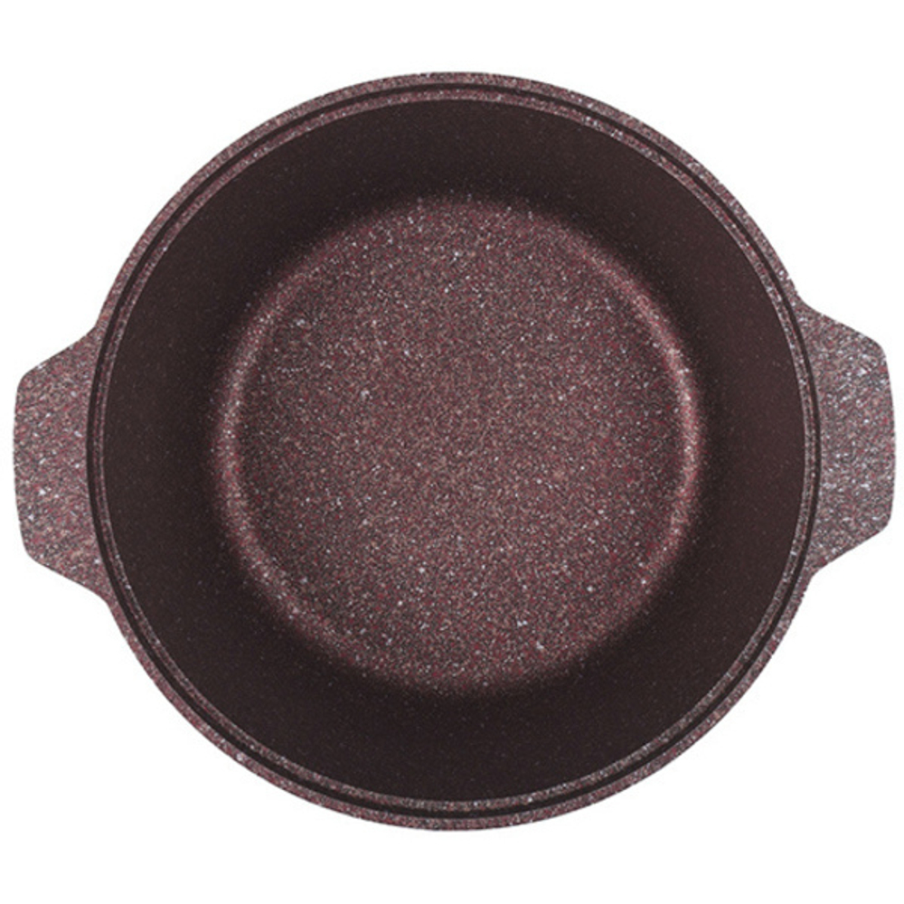 Кастрюля-жаровня 5л диаметром 28см со стекл. крышкой, АП линия «Granit ultra» (red)