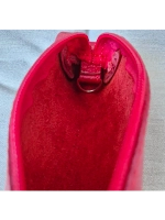 Ключница из натуральной кожи красная женская