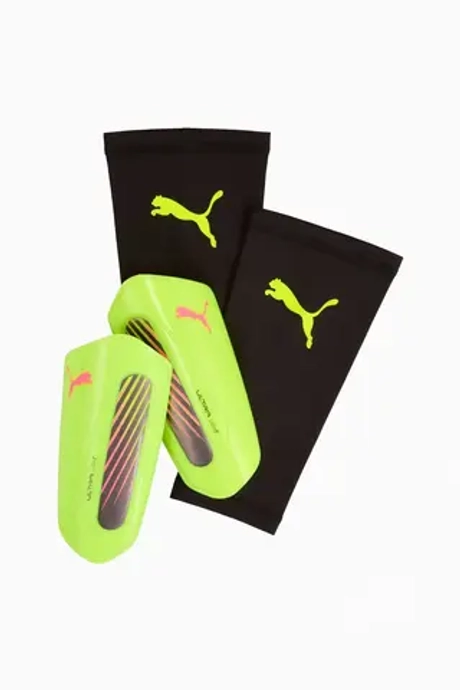 Футбольные щитки Puma ULTRA Light Sleeve - желтый