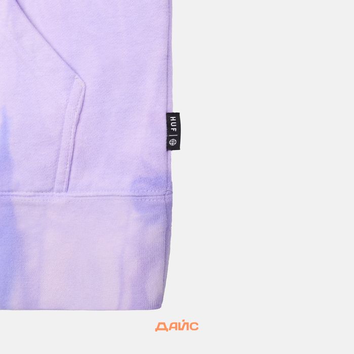Толстовка мужская HUF Relax Tiedye  артикул:PF00345-VIOLT - купить в магазине Дайс