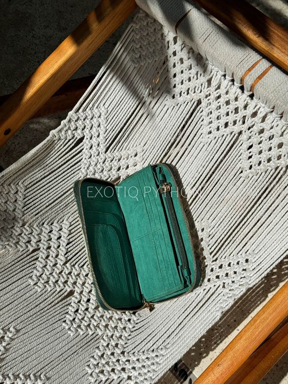 Кошелек из кожи питона на замке WA-256