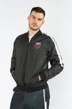 Бомбер с подкладом USA, чёрный,