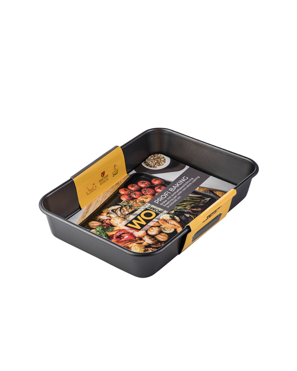 Форма для запекания 34.2х24х6см Wo Home Profi Baking чёрная