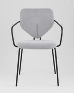 Стул обеденный Masey с подлокотниками серый