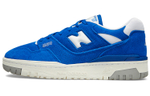 New Balance NB 550 cowhide non-slip wear-resistant low-cut retro basketball shoes for men and women the same blue