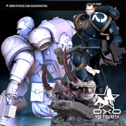 Капитан Ультрамаринов Титус Фигурка Captain of the Ultramarines Titus Warhammer 40,000: Space Marine