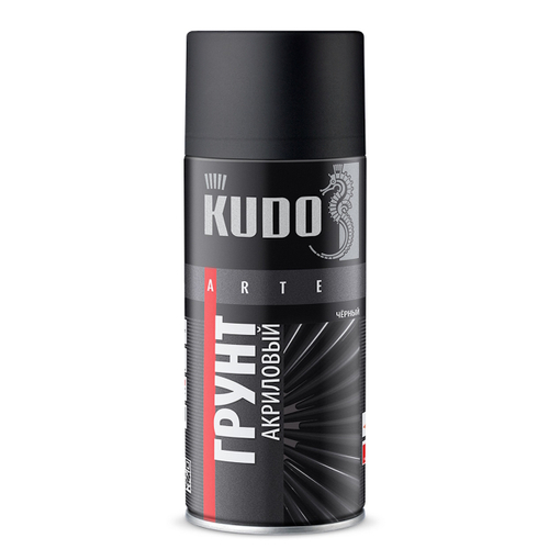 Грунт аэроз. KUDO акриловый  черный  520мл / KU-2103