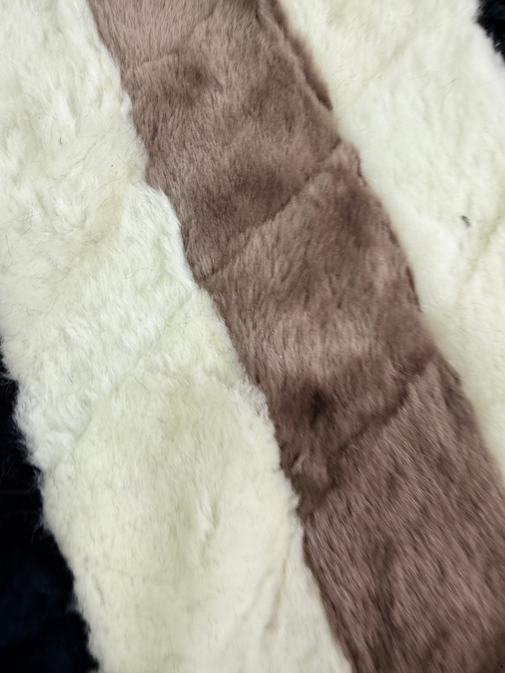 Покрывало меховое ковер из шкуры овчины