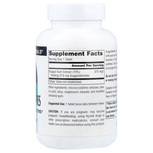 Source Naturals, гуггулстероны, 37,5 мг, 120 таблеток