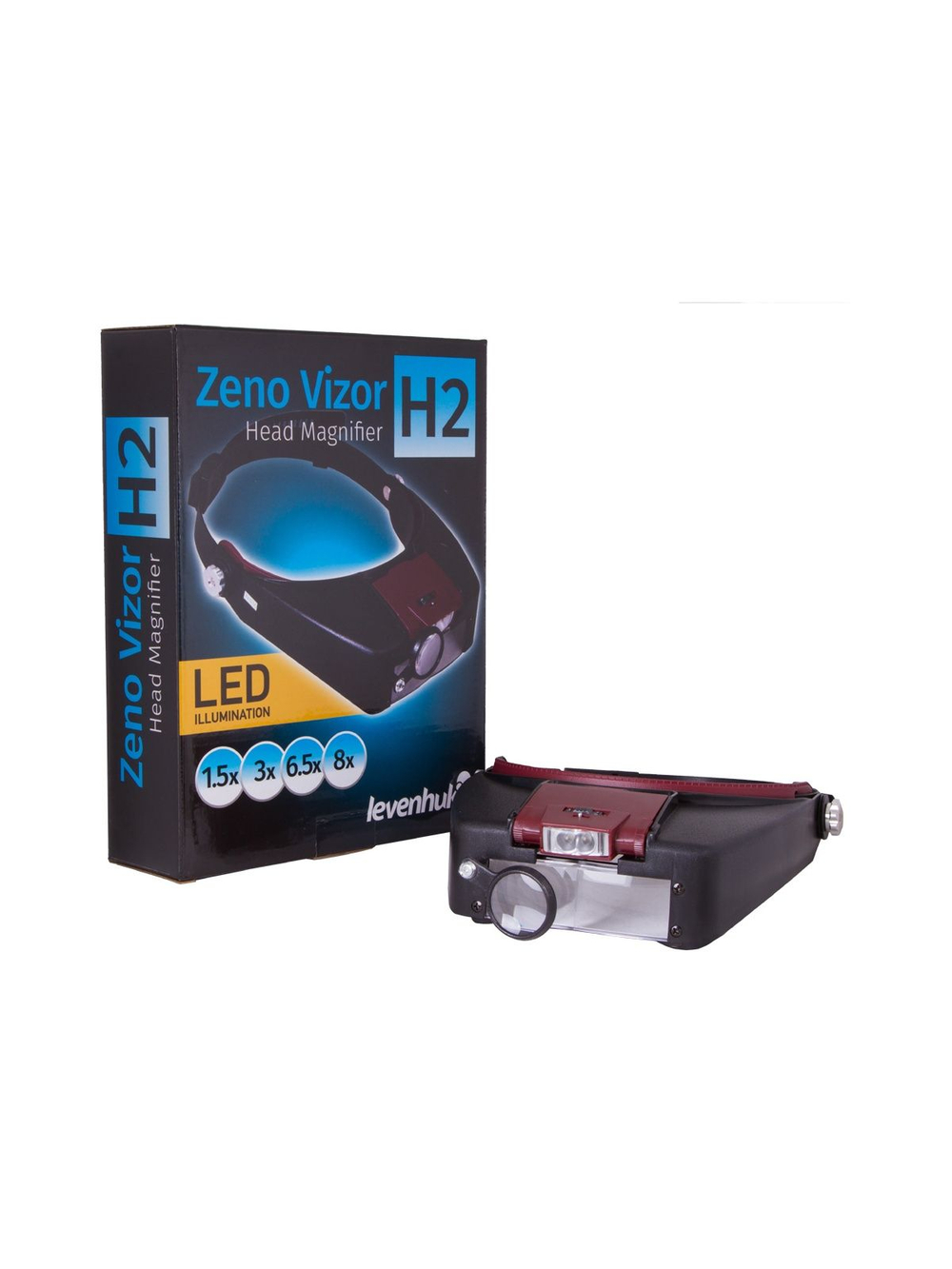 Лупа налобная Levenhuk Zeno Vizor H2