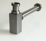 Сифон МЕТАЛЛ. КВАД. (ГРАФИТ) GANZER (20/1шт)