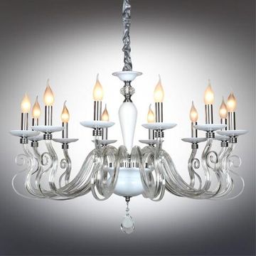 Люстра подвесная 12*Е14 OML-79303-12 белый/хром Alvara Omnilux