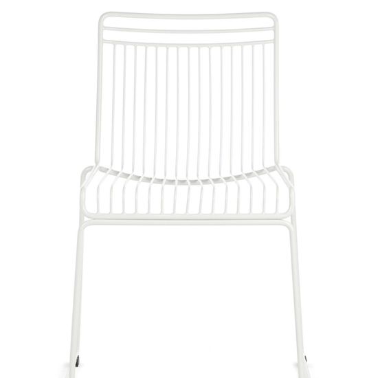 Стул Zena белый металлический 