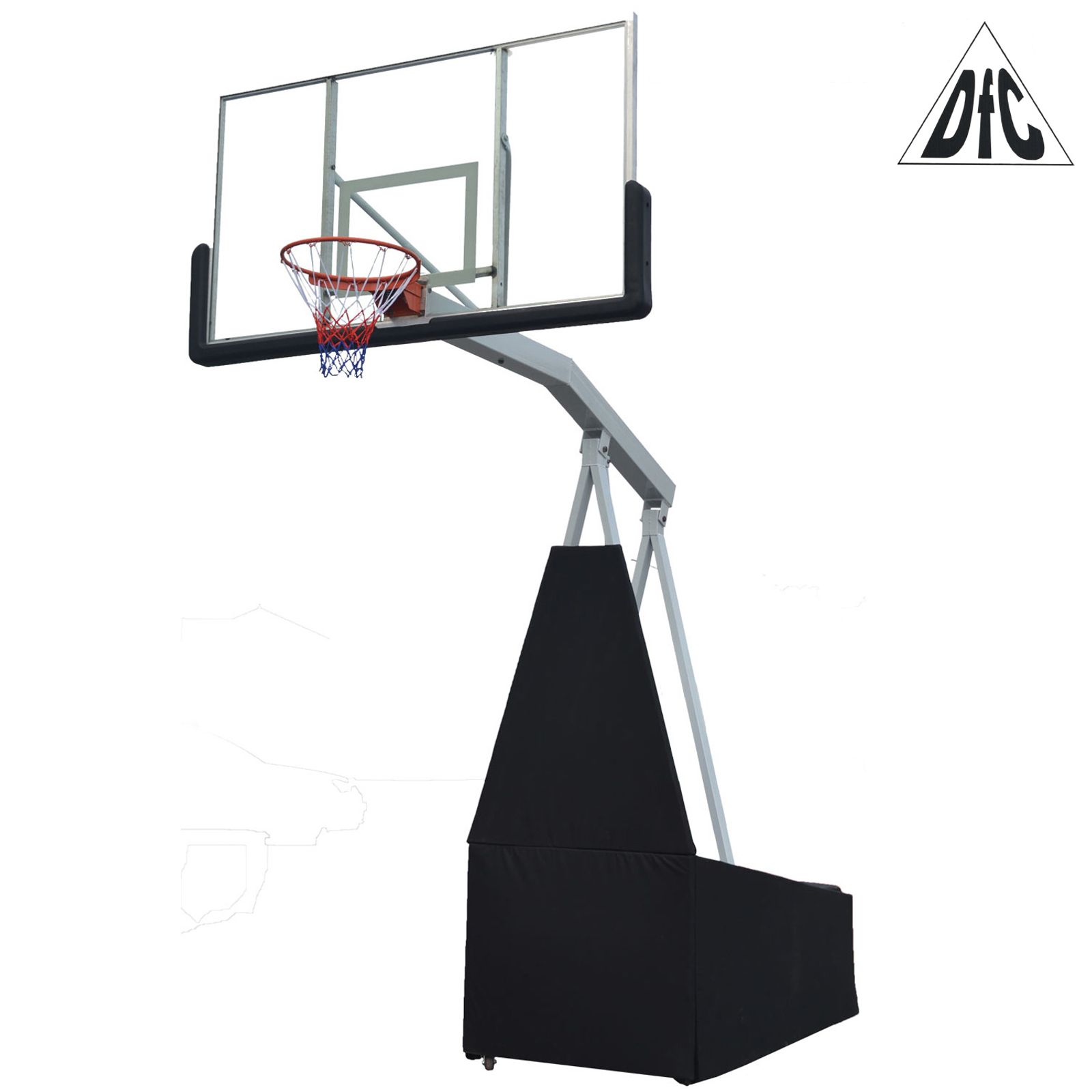 Баскетбольная мобильная стойка DFC STAND72G фото №1