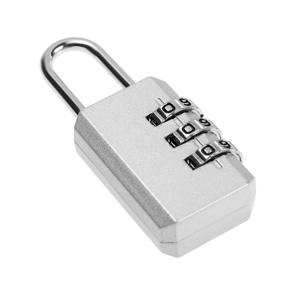 Серый навесной кодовый замок «Тундра»