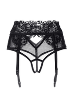 Эротические трусики-пояс Erolanta Lingerie Collection c высокой посадкой черные (46-48)