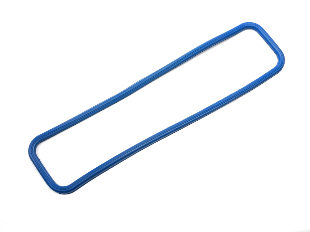 Прокладка клапанной крышки ГАЗ-53 дв. ЗМЗ 511,513,523 резина, синяя МБС (Балаково)