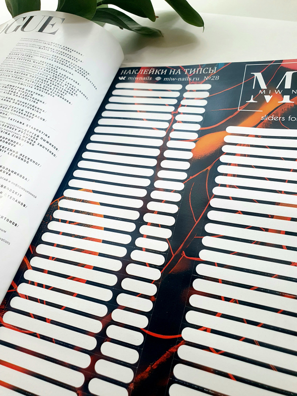 Наклейки на типсы MIW NAILS №28