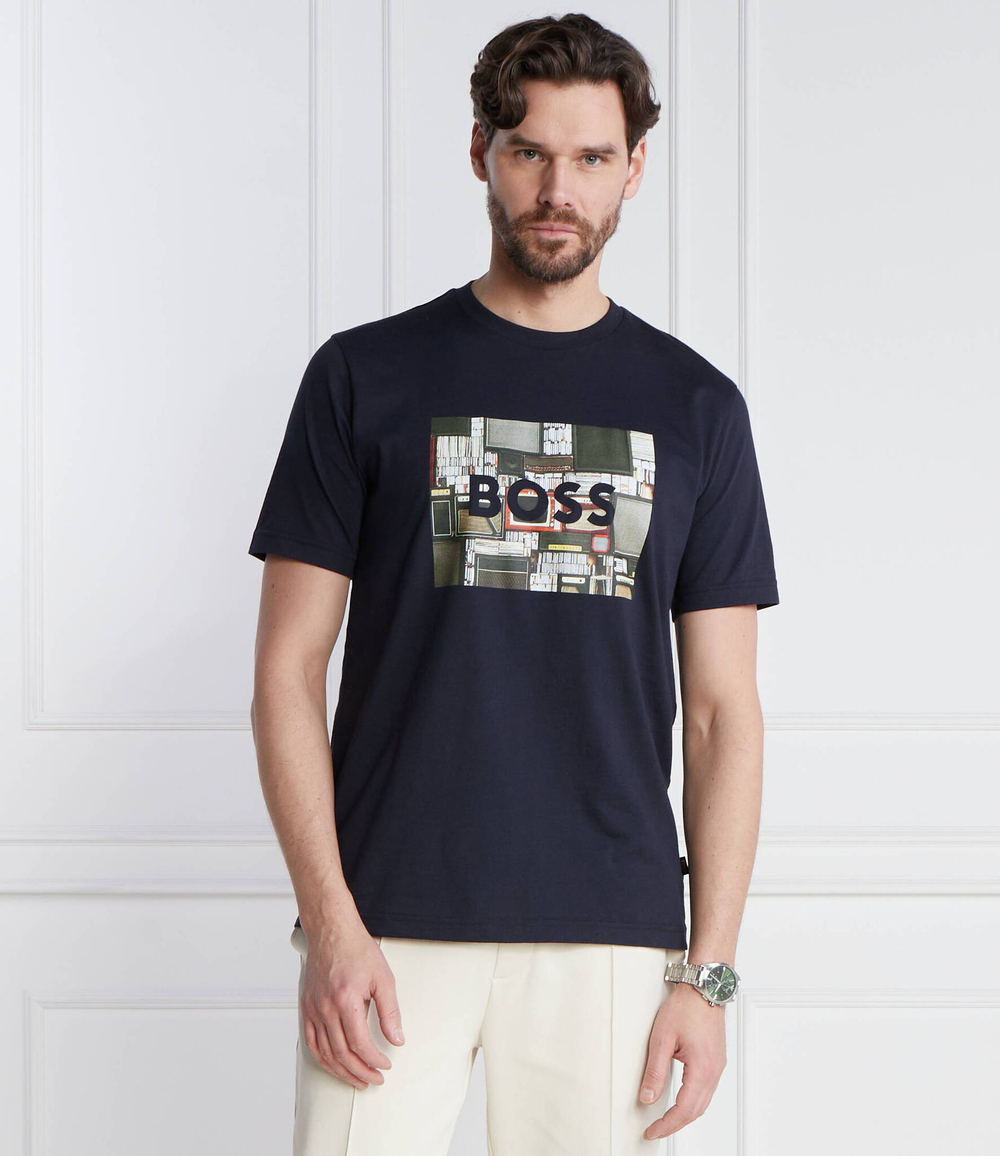 Футболка Teeheavyboss BOSS ORANGE - темно-синий(50510009)