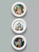 Картины на стену интерьерная на холсте 3 шт 17.5 см