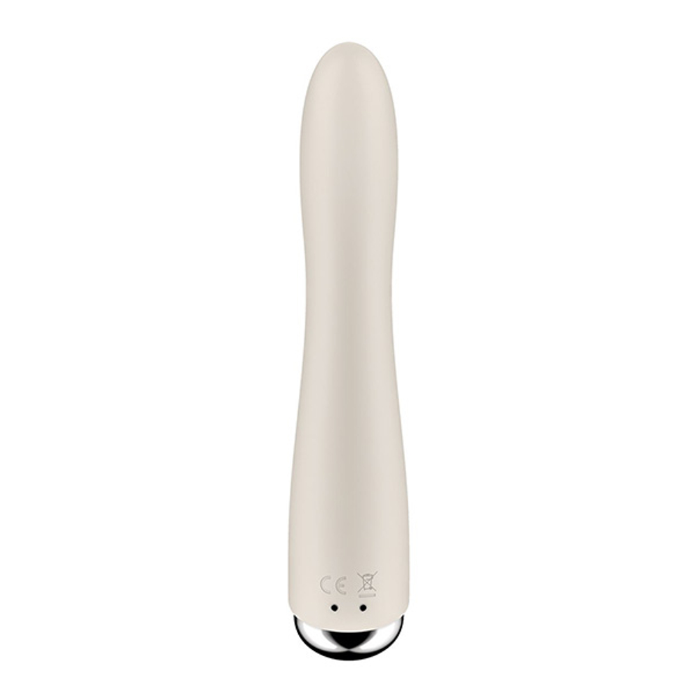 Бежевый вибратор 17,8см для G-точки Satisfyer Spinning Vibe 1 Rotating G-Spot Vibrator Beige